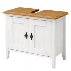 Maison Belfort Meuble sous vasque Bergen - Pin massif - Epicéa blanc / Epicéa lessivé