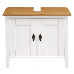 Maison Belfort Meuble sous vasque Bergen - Pin massif - Epicéa blanc / Epicéa lessivé -Meubles de salle de bain Soldes 2022 1000220056 211122 08330303385 DETAILS P000000001000220056
