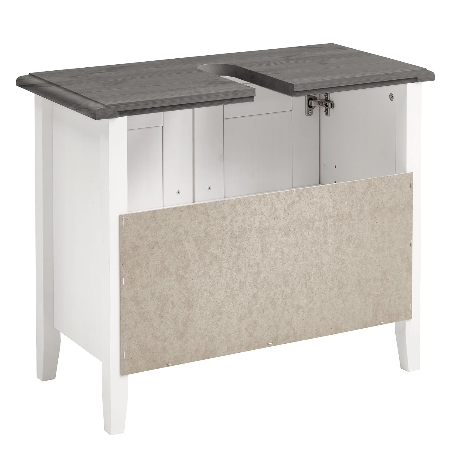 Maison Belfort Meuble sous vasque Bergen - Pin massif - Epicéa blanc / Epicéa gris 7 Maison Belfort Meuble sous vasque Bergen - Pin massif - Epicéa blanc / Epicéa gris – Image 5