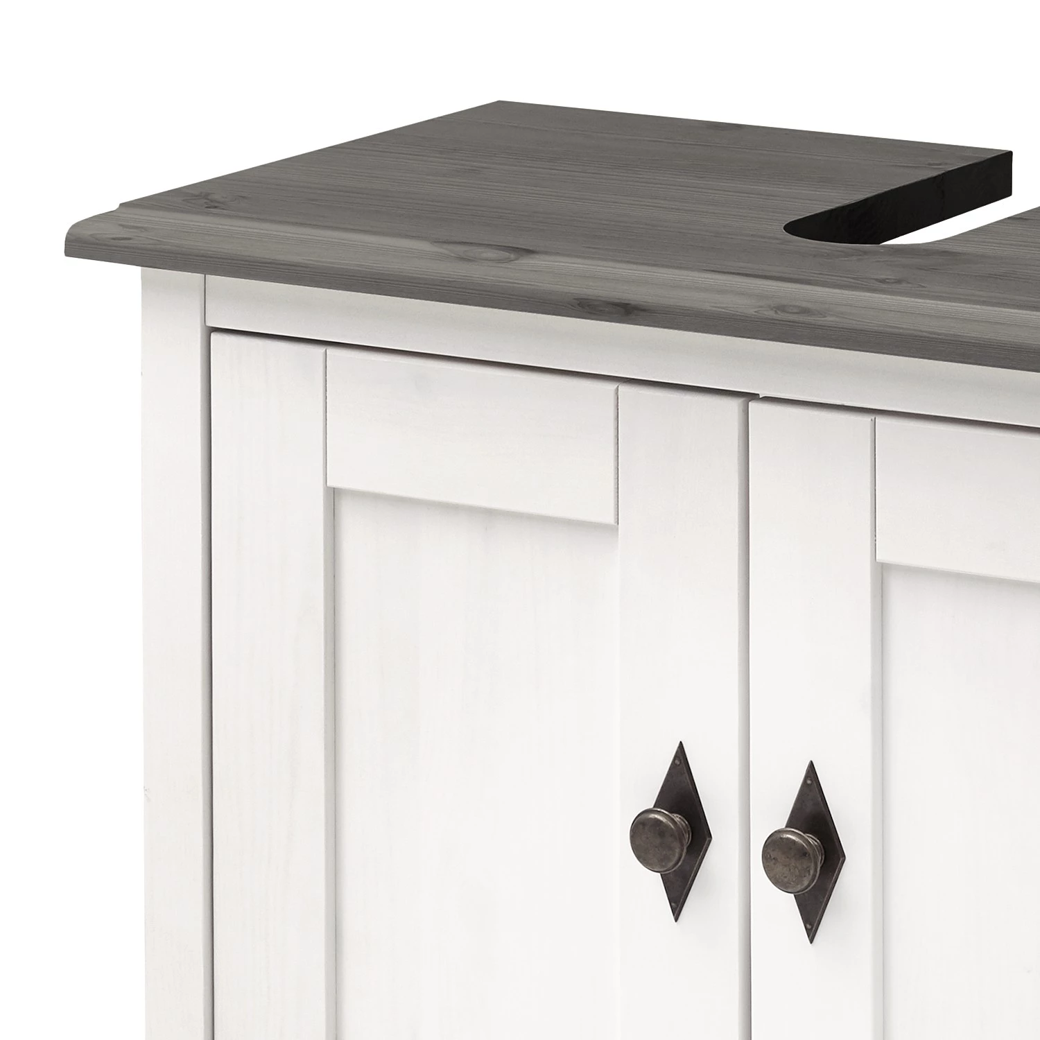 Maison Belfort Meuble sous vasque Bergen - Pin massif - Epicéa blanc / Epicéa gris 8 Maison Belfort Meuble sous vasque Bergen - Pin massif - Epicéa blanc / Epicéa gris – Image 6