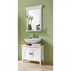 Maison Belfort Salle de bain Bergen III (2 éléments) - Pin massif - Epicéa blanc