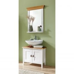 Maison Belfort Salle de bain Bergen III (2 éléments) - Pin massif - Epicéa blanc / Epicéa lessivé