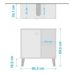 Schildmeyer Meuble sous lavabo Jonte - Blanc 10 Schildmeyer Meuble sous lavabo Jonte - Blanc -Meubles de salle de bain Soldes 2022 1000221685 210311 15073100005 SKETCH DETAILS P000000001000221685 sketch