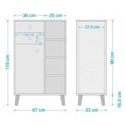 Schildmeyer Colonne de salle de bain Jonte I - Blanc -Meubles de salle de bain Soldes 2022 1000221692 210311 15073400006 SKETCH DETAILS P000000001000221692 sketch