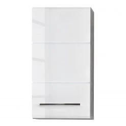 Trendteam Meuble haut Nano - Blanc brillant / Imitation béton