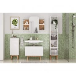 Mørteens Armoire de toilette Lindholm I - Blanc 19 Mørteens Armoire de toilette Lindholm I - Blanc -Meubles de salle de bain Soldes 2022 1000223357 210909 16341600001 MOOD DETAILS P000000001000223357 mood