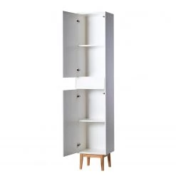 Mørteens Colonne de salle de bain Lindholm - Partiellement en chêne massif - Blanc -Meubles de salle de bain Soldes 2022 1000223393 210325 08205400004 DETAILS P000000001000223393