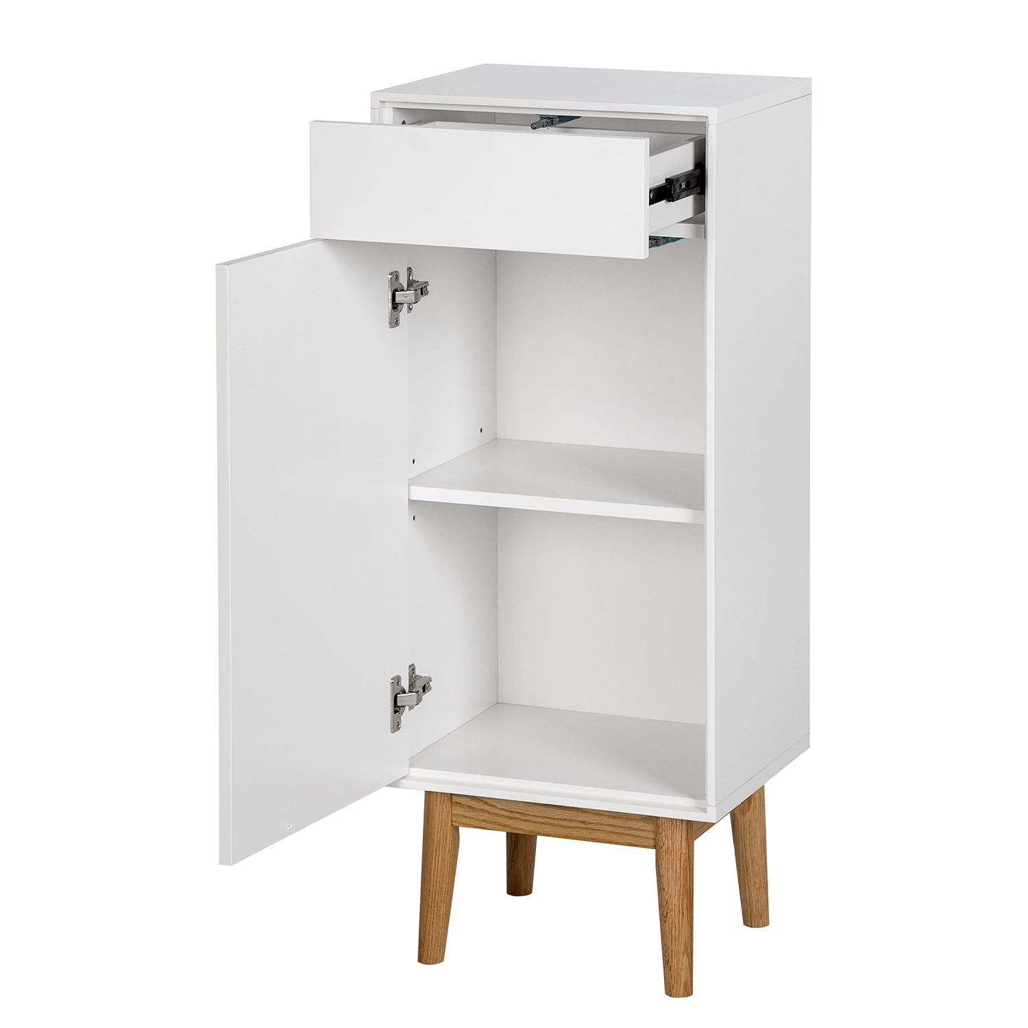 Mørteens Meuble bas Lindholm II - Partiellement en chêne massif - Blanc 8 Mørteens Meuble bas Lindholm II - Partiellement en chêne massif - Blanc – Image 6