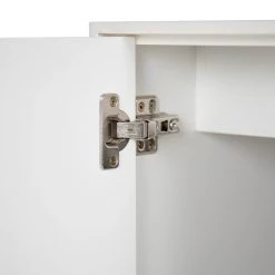 Mørteens Meuble sous lavabo Lindholm - Partiellement en chêne massif - Blanc -Meubles de salle de bain Soldes 2022 1000223396 220317 035 DETAILS P000000001000223396