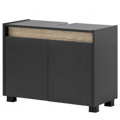 Schildmeyer Meuble sous lavabo Cosmo - Anthracite - Largeur : 80 cm