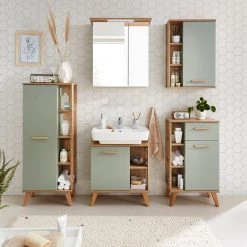 Pelipal Armoire midi Quickset 963 - Sauge / Imitation chêne Riviera 16 Pelipal Armoire midi Quickset 963 - Sauge / Imitation chêne Riviera -Meubles de salle de bain Soldes 2022 1000225842 201016 14351900059 MOOD DETAILS P000000001000225842 mood