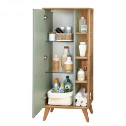 Pelipal Armoire midi Quickset 963 - Sauge / Imitation chêne Riviera 19 Pelipal Armoire midi Quickset 963 - Sauge / Imitation chêne Riviera -Meubles de salle de bain Soldes 2022 1000225842 201016 14352000062 DETAILS P000000001000225842