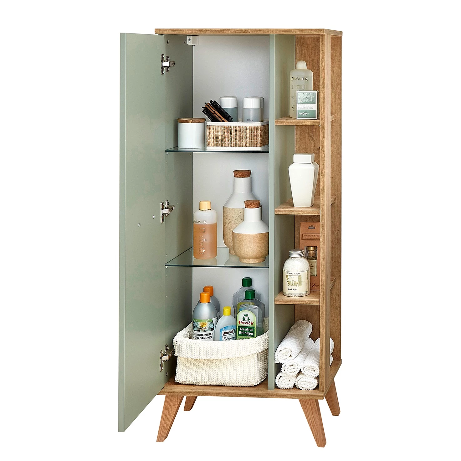 Pelipal Armoire midi Quickset 963 - Sauge / Imitation chêne Riviera 8 Pelipal Armoire midi Quickset 963 - Sauge / Imitation chêne Riviera – Image 6