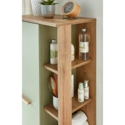 Pelipal Armoire midi Quickset 963 - Sauge / Imitation chêne Riviera 20 Pelipal Armoire midi Quickset 963 - Sauge / Imitation chêne Riviera -Meubles de salle de bain Soldes 2022 1000225842 201016 14352000063 DETAILS P000000001000225842