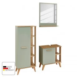 Pelipal Salle de bain Salvie III (3 éléments) - Avec éclairage - Sauge / Imitation chêne Riviera -Meubles de salle de bain Soldes 2022 1000225843 201016 14352200069 ICON DETAILS P000000001000225843 icon seal