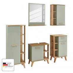 Pelipal Salle de bain Salvie V (5 éléments) - Avec éclairage - Sauge / Imitation chêne Riviera -Meubles de salle de bain Soldes 2022 1000225854 201016 14353600120 ICON DETAILS P000000001000225854 icon seal