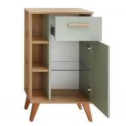 Pelipal Salle de bain Salvie V (5 éléments) - Avec éclairage - Sauge / Imitation chêne Riviera -Meubles de salle de bain Soldes 2022 1000225854 201016 14353700124 DETAILS P000000001000225854