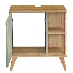 Pelipal Salle de bain Salvie V (5 éléments) - Avec éclairage - Sauge / Imitation chêne Riviera -Meubles de salle de bain Soldes 2022 1000225854 201016 14354100133 DETAILS P000000001000225854