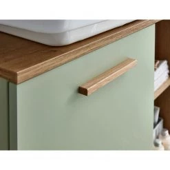 Pelipal Salle de bain Salvie II (2 éléments) - Avec éclairage - Sauge / Imitation chêne Riviera -Meubles de salle de bain Soldes 2022 1000225855 201016 14354700152 DETAILS P000000001000225855