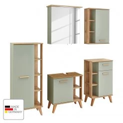 Pelipal Salle de bain Salvie VI (5 éléments) - Avec éclairage - Sauge / Imitation chêne Riviera -Meubles de salle de bain Soldes 2022 1000225856 201016 14355100160 ICON DETAILS P000000001000225856 icon seal