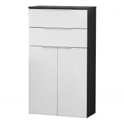 Fackelmann Colonne de salle de bain Kara - Blanc / Anthracite