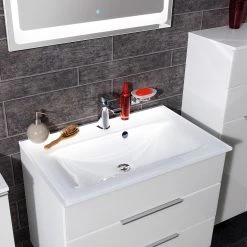 Fackelmann Meuble avec vasque Kara I - Blanc -Meubles de salle de bain Soldes 2022 1000225897 200924 12083500013 DETAILS P000000001000225897