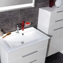 Fackelmann Colonne de salle de bain Kara - Blanc -Meubles de salle de bain Soldes 2022 1000225909 200924 12085900042 DETAILS P000000001000225909