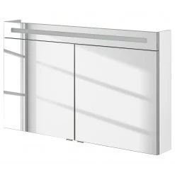 Fackelmann Armoire de toilette Clever III - Blanc brillant