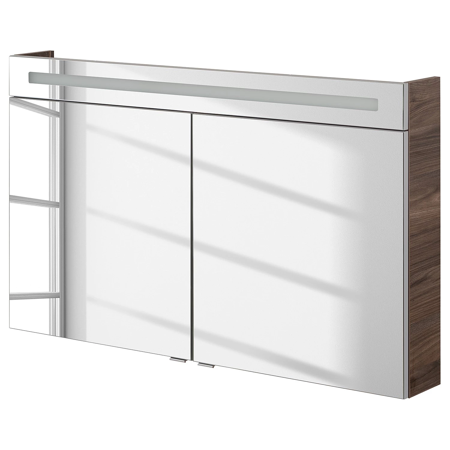 Fackelmann Armoire de toilette Clever III - Imitation orme foncé 3 Fackelmann Armoire de toilette Clever III - Imitation orme foncé