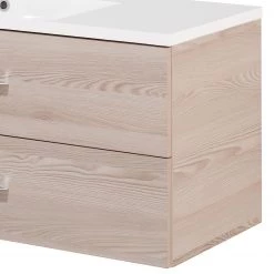 Fackelmann Meuble avec vasque Clever - Imitation frêne - Largeur : 120 cm -Meubles de salle de bain Soldes 2022 1000226232 200930 14082600152 DETAILS P000000001000226232