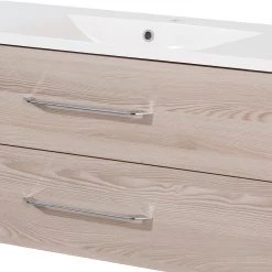 Fackelmann Meuble avec vasque Clever - Imitation frêne - Largeur : 120 cm -Meubles de salle de bain Soldes 2022 1000226232 200930 14082600153 DETAILS P000000001000226232