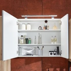 Optifit Armoire de toilette Luspa - Avec éclairage intégré - Imitation chêne sauvage -Meubles de salle de bain Soldes 2022 1000226303 200929 13274700005 DETAILS P000000001000226303