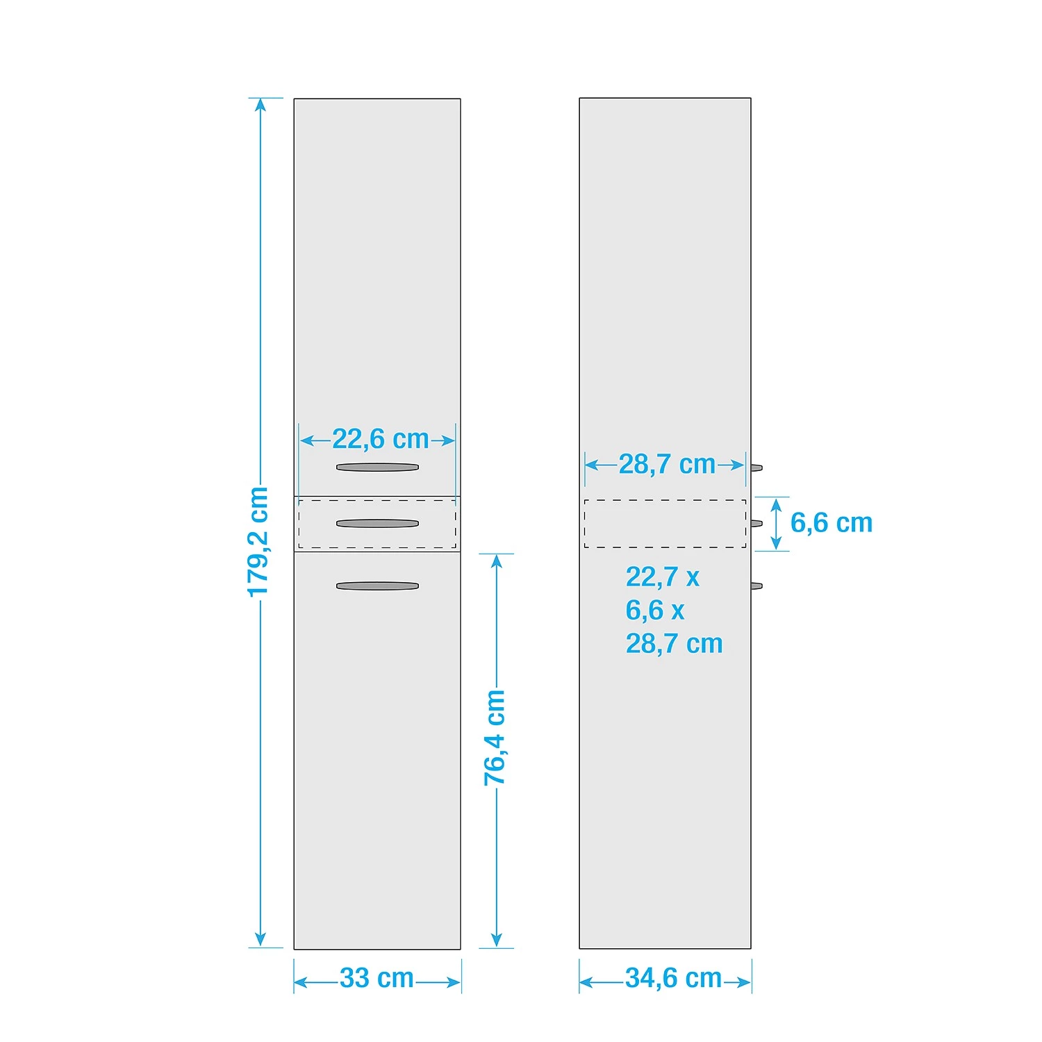 Optifit Colonne de salle de bain Luspa II - Blanc 7 Optifit Colonne de salle de bain Luspa II - Blanc – Image 5