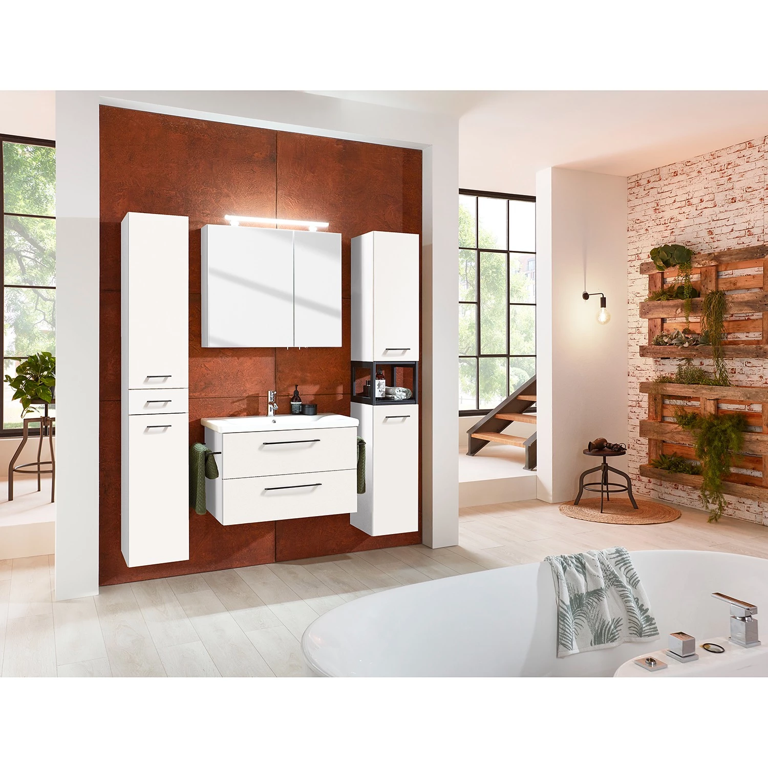 Optifit Colonne de salle de bain Luspa I - Blanc 4 Optifit Colonne de salle de bain Luspa I - Blanc – Image 2