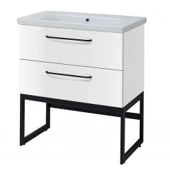 Optifit Meuble avec vasque Luspa - Blanc