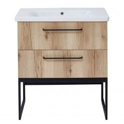 Optifit Meuble avec vasque Luspa - Imitation chêne sauvage -Meubles de salle de bain Soldes 2022 1000226313 200929 13281300063 DETAILS P000000001000226313