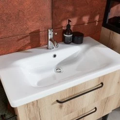 Optifit Meuble avec vasque Luspa - Imitation chêne sauvage -Meubles de salle de bain Soldes 2022 1000226313 200929 13281300064 DETAILS P000000001000226313