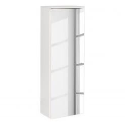 Fackelmann Colonne de salle de bain Lugano II - Blanc - Butoir à droite