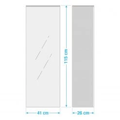 Fackelmann Colonne de salle de bain Lugano II - Blanc - Butoir à droite -Meubles de salle de bain Soldes 2022 1000227093 211021 154246000514 SKETCH DETAILS P000000001000227093 sketch