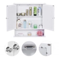 Ridgevalley Armoire de toilette Storberg III - Blanc -Meubles de salle de bain Soldes 2022 1000227278 201007 14052900118 DETAILS P000000001000227278