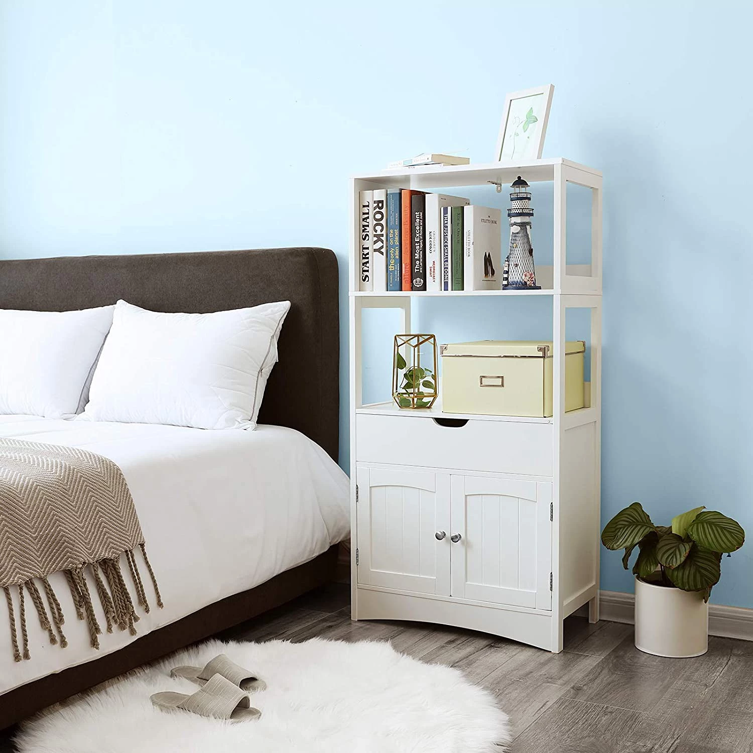 Ridgevalley Colonne de salle de bain Storberg II - Blanc 4 Ridgevalley Colonne de salle de bain Storberg II - Blanc – Image 2