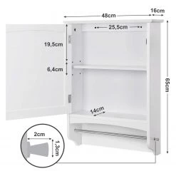 Ridgevalley Meuble haut Storberg - Blanc -Meubles de salle de bain Soldes 2022 1000227287 201007 14063600190 SKETCH DETAILS P000000001000227287 sketch