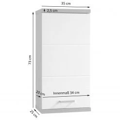 Loftscape Meuble haut Brodda - Imitation chêne de Sonoma -Meubles de salle de bain Soldes 2022 1000227870 201021 14253500015 SKETCH DETAILS P000000001000227870 sketch