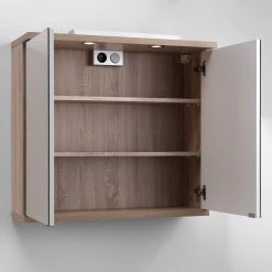 Loftscape Armoire de toilette Brodda - Avec éclairage - Imitation chêne de Sonoma -Meubles de salle de bain Soldes 2022 1000227881 201021 14261300031 DETAILS P000000001000227881