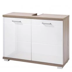 Loftscape Meuble sous lavabo Brodda - Imitation chêne de Sonoma - Largeur : 80 cm