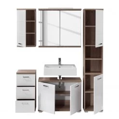 Loftscape Salle de bain Brodda I (5 éléments) - Avec éclairage - Imitation chêne de Sonoma -Meubles de salle de bain Soldes 2022 1000227886 201021 14265000064 DETAILS P000000001000227886