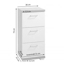 Loftscape Salle de bain Brodda I (5 éléments) - Avec éclairage - Blanc brillant -Meubles de salle de bain Soldes 2022 1000227887 201021 14273300104 SKETCH DETAILS P000000001000227887 sketch