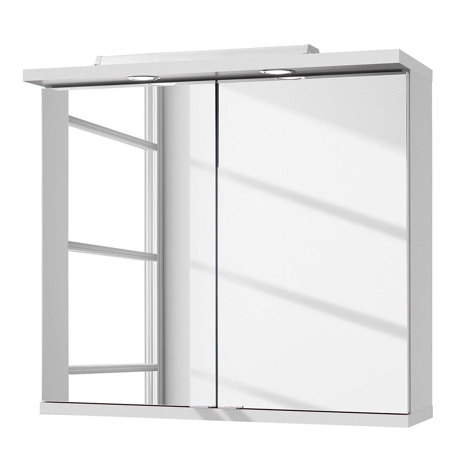 Loftscape Salle de bain Brodda I (2 éléments) - Avec éclairage - Blanc brillant 6 Loftscape Salle de bain Brodda I (2 éléments) - Avec éclairage - Blanc brillant – Image 4