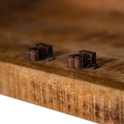 Wolf-Möbel Meuble sous lavabo Iron - Manguier massif / Fer - Manguier / Noir -Meubles de salle de bain Soldes 2022 1000229507 220407 110 DETAILS P000000001000229507