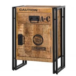 Wolf-Möbel Meuble bas Iron - Manguier massif / Fer - Manguier / Noir